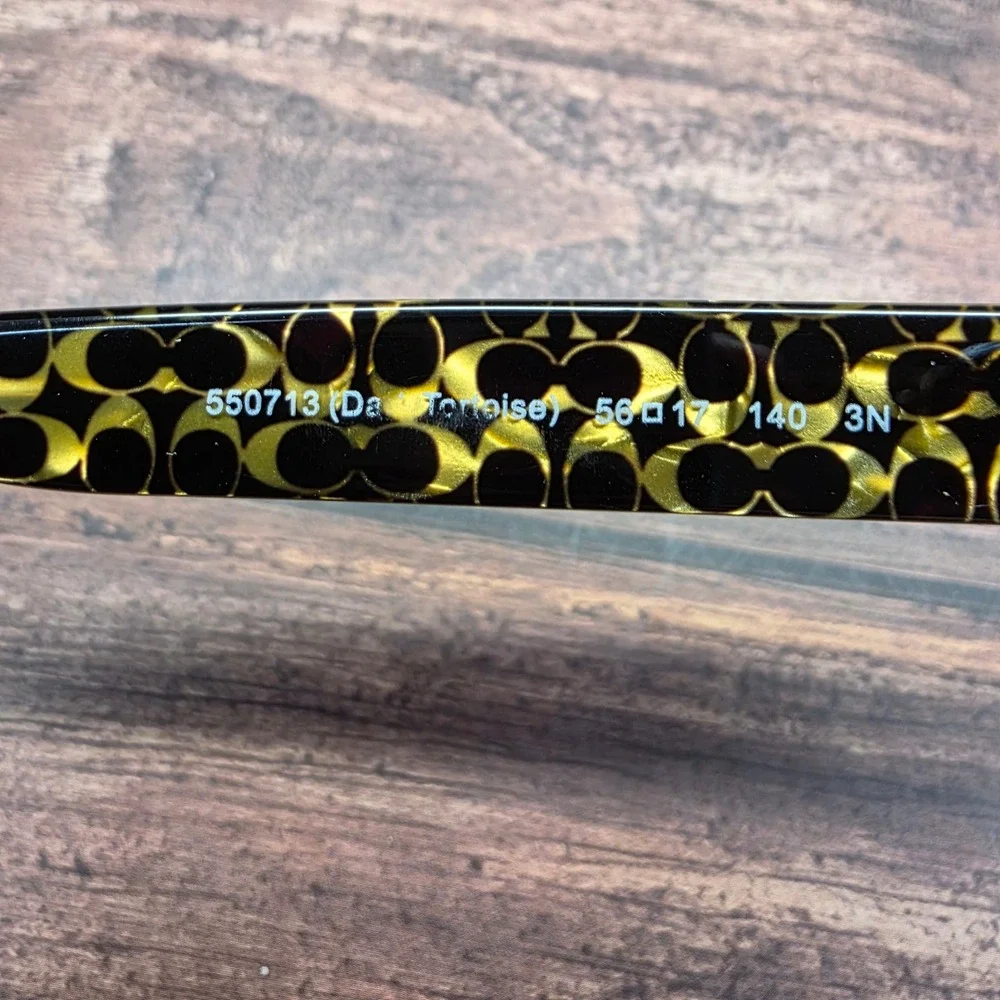 Coach HC 8232 L1010 Dark Tortoise Square Sunglasses 56-17-140 FRAMES ONLY